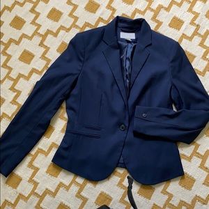 Navy tailored blazer